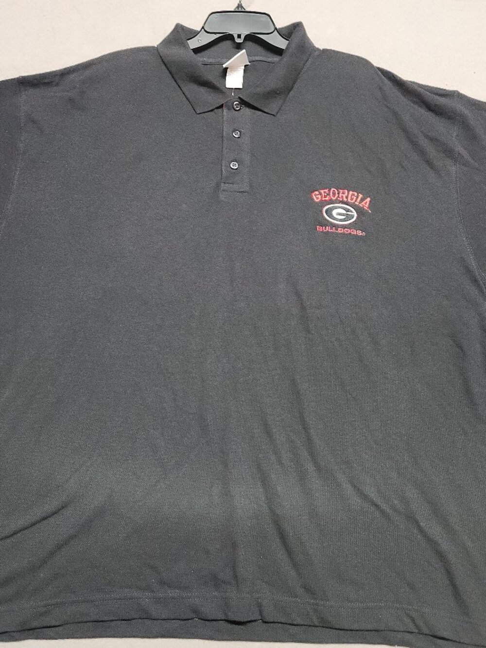 Georgia Bulldogs Polo Shirt 2XL 100% Cotton Officially Licensed Dark Gray 133